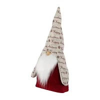 Northlight 12in Red And Gray Inhappy Christmasin Christmas Gnome