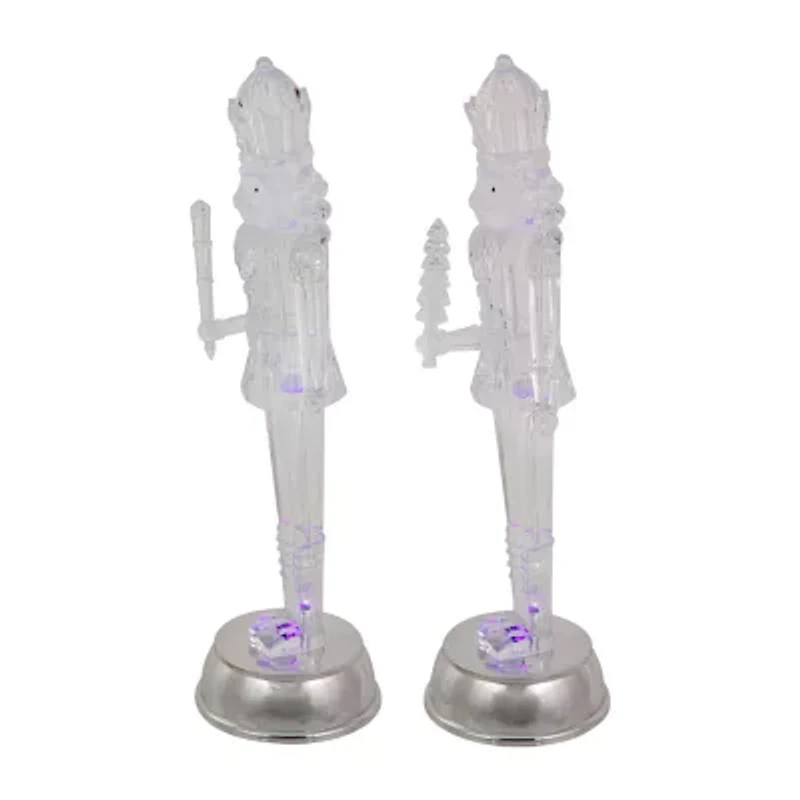 Northlight Lighted Figurines 12.5-Inch 2-pc. Plays Music Christmas Nutcracker