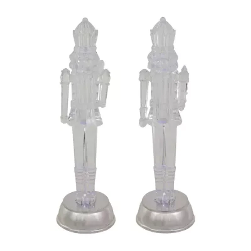 Northlight Lighted Figurines 12.5-Inch 2-pc. Plays Music Christmas Nutcracker