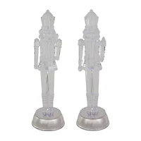 Northlight Lighted Figurines 12.5-Inch 2-pc. Plays Music Christmas Nutcracker