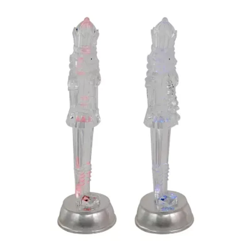 Northlight Lighted Figurines 12.5-Inch 2-pc. Plays Music Christmas Nutcracker