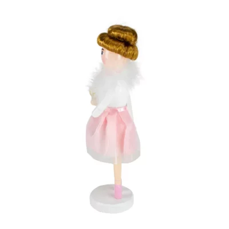 Northlight 14in Pink Wooden Ballerina Christmas Nutcracker