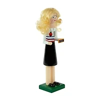 Northlight 14in Black And White Wooden Teacher Christmas Nutcracker