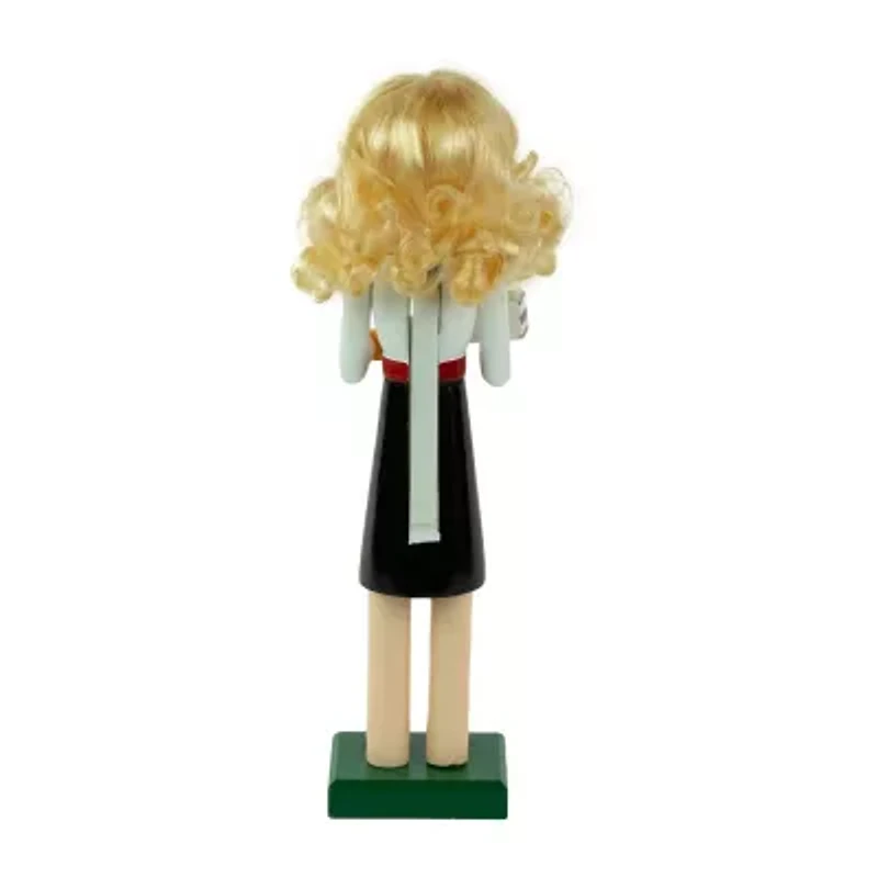 Northlight 14in Black And White Wooden Teacher Christmas Nutcracker