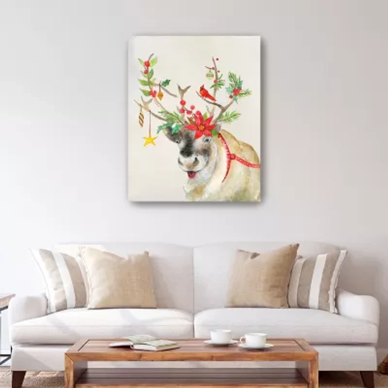 Lumaprints Playful Reindeer Ii Canvas Art