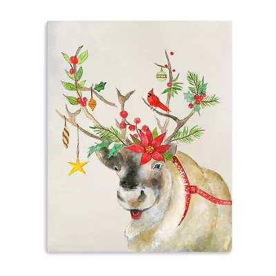 Lumaprints Playful Reindeer Ii Canvas Art
