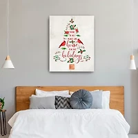Lumaprints Home For The Holidays Tree Canvas Art