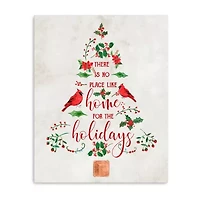 Lumaprints Home For The Holidays Tree Canvas Art