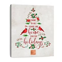 Lumaprints Home For The Holidays Tree Canvas Art