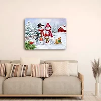 Lumaprints Snowman Family Canvas Art