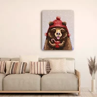 Lumaprints Hot Chocolate Bear Canvas Art