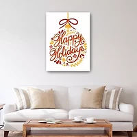 Lumaprints Happy Holidays Canvas Art