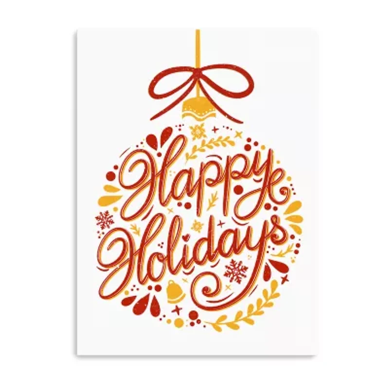 Lumaprints Happy Holidays Canvas Art