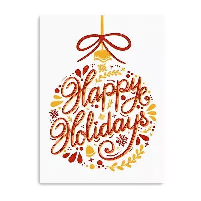 Lumaprints Happy Holidays Canvas Art