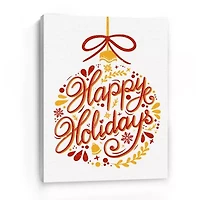 Lumaprints Happy Holidays Canvas Art