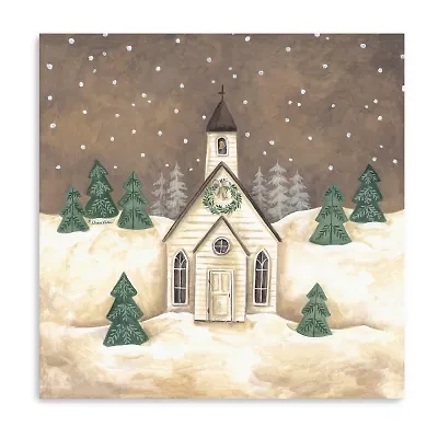 Lumaprints Christmas Church Canvas Art
