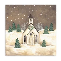 Lumaprints Christmas Church Canvas Art