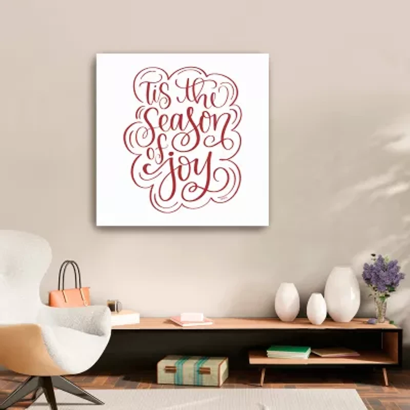 Lumaprints Tis The Season Of Joy Canvas Art