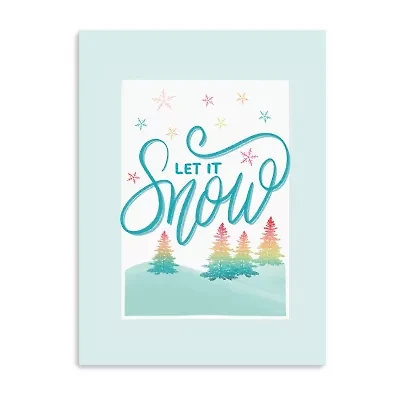 Lumaprints Let It Snow Canvas Art