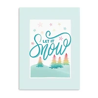 Lumaprints Let It Snow Canvas Art