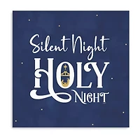 Lumaprints O Holy Night I On Blue Canvas Art