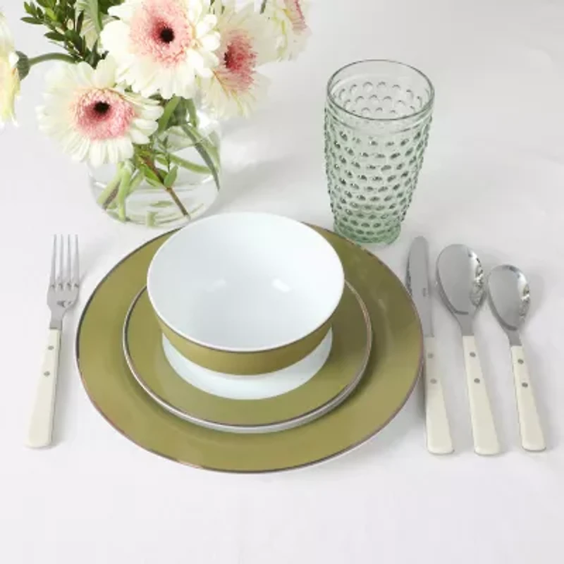 Martha Stewart Chauncey Hobnail 4-pc. Glass Tumbler Set