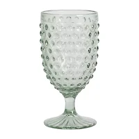 Martha Stewart Chauncey  Hobnail 4-pc. Glass Goblet Set