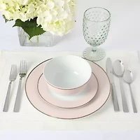 Martha Stewart Chauncey  Hobnail 4-pc. Glass Goblet Set