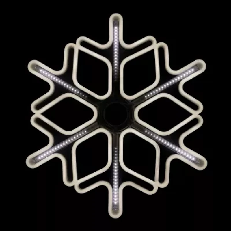 Northlight 23.25in Cascading Lighted Snowflake Christmas Yard Art