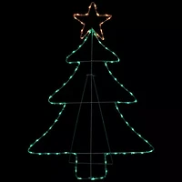 Northlight 38.5in Lighted Tree Silhouette Decor Christmas Yard Art