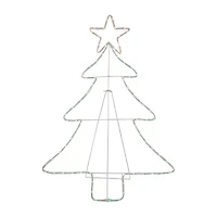 Northlight 38.5in Lighted Tree Silhouette Decor Christmas Yard Art