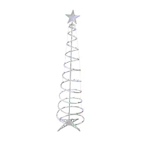 Northlight 6ft Led Lighted Spiral Cone Tree  Multi Lights Christmas Yard Art