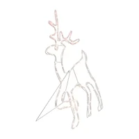 Northlight 24in Lighted Standing Reindeer Silhouette Decor Christmas Yard Art