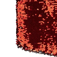 Northlight 19in Red And Silver Sequin  With White Faux Fur Cuff Christmas Stocking
