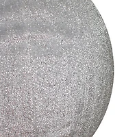 Northlight 27.5in Silver Tinsel Inflatable Ball Ornament Christmas Yard Art