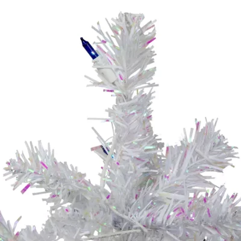 Northlight White Artificial Blue Lights 2 Foot Pre-Lit Pine Christmas Tree