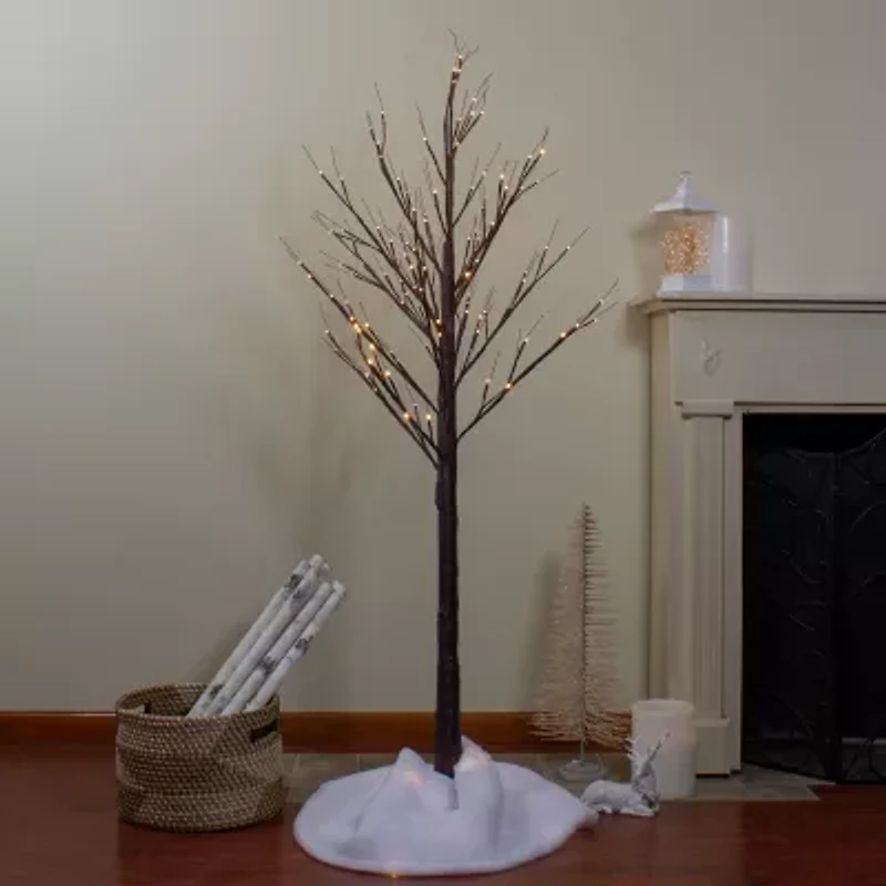 Northlight 6ft Lighted Birch Twig Tree  Warm White Led Lights Christmas Yard Art