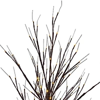 Northlight 6ft Lighted Birch Twig Tree  Warm White Led Lights Christmas Yard Art