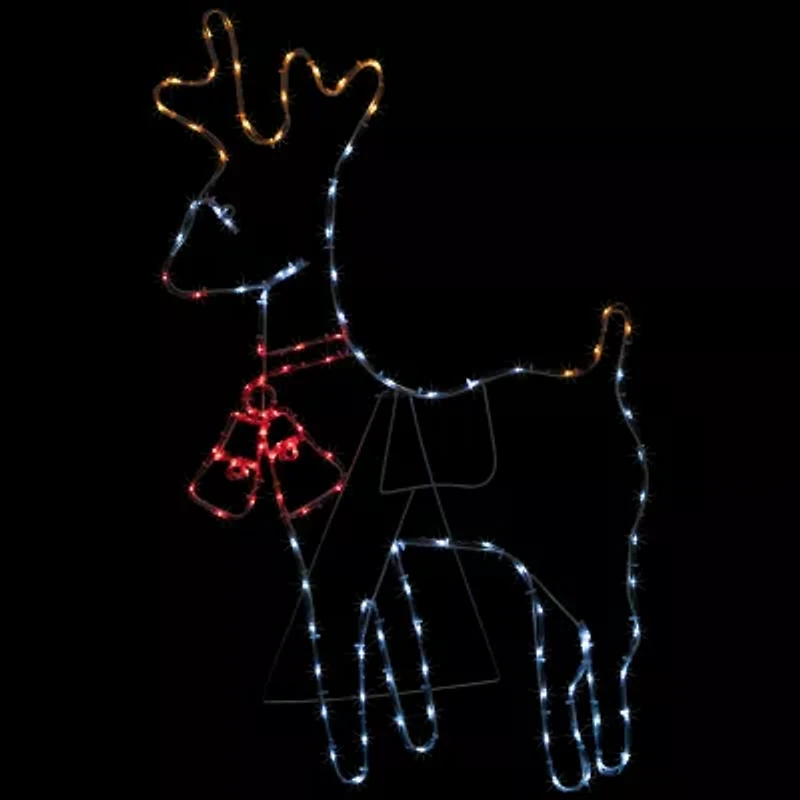 Northlight 36in Lighted Standing Reindeer Silhouette Decor Christmas Yard Art