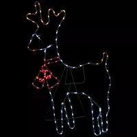 Northlight 36in Lighted Standing Reindeer Silhouette Decor Christmas Yard Art