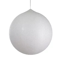 Northlight 19.5-Inch White Tinsel Inflatable Ball Decor Christmas Ornament