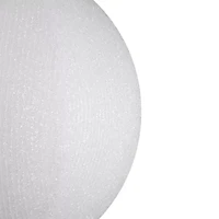 Northlight 19.5-Inch White Tinsel Inflatable Ball Decor Christmas Ornament