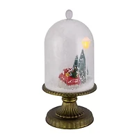 Northlight 13.5in Led Snowing Musical Retro Truck Under Cloche Christmas Decoration Christmas Snow Globe