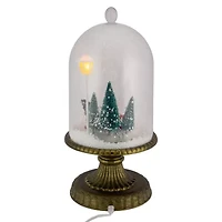 Northlight 13.5in Led Snowing Musical Retro Truck Under Cloche Christmas Decoration Christmas Snow Globe