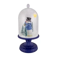 Northlight 13.5in Led Snowing Musical Snowman Under Cloche Christmas Decoration Snowman Christmas Snow Globe