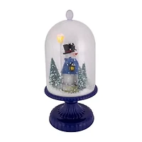 Northlight 13.5in Led Snowing Musical Snowman Under Cloche Christmas Decoration Snowman Christmas Snow Globe