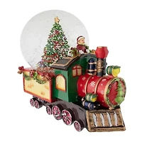 Northlight 8in Children Christmas Train Musical Christmas Snow Globe