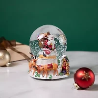Northlight 6.5 In Musical Delivering Gifts Santa Christmas Snow Globe