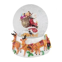 Northlight 6.5 In Musical Delivering Gifts Santa Christmas Snow Globe