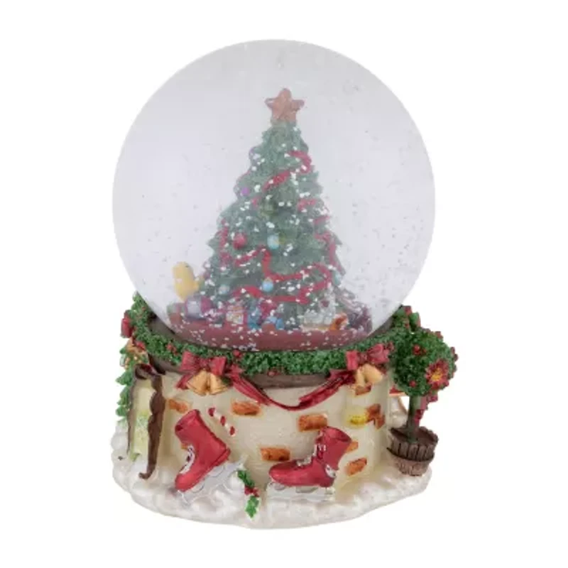 Northlight 6.5in Christmas Tree Musical Santa Christmas Snow Globe